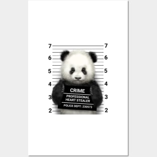 Panda mugshot Posters and Art